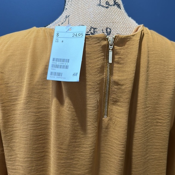 Mustard H&M Shift Dress size 8 BNWT - Picture 4 of 6